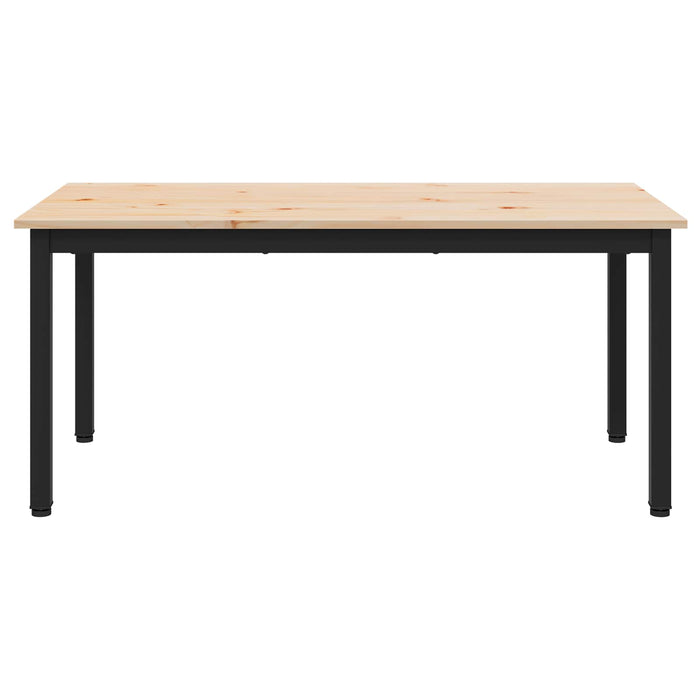 Masă de cafea natural 100 x 50 x 45 cm Lemn de pin masiv - WALTI WALTI