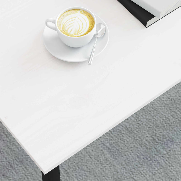 Masă de cafea Alb 100 x 50 x 45 cm Lemn de pin masiv WALTI
