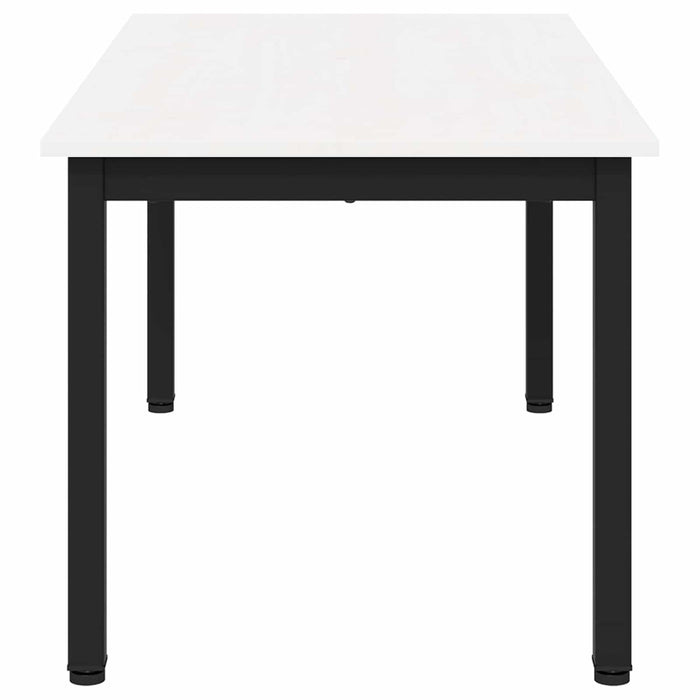 Masă de cafea Alb 100 x 50 x 45 cm Lemn de pin masiv WALTI