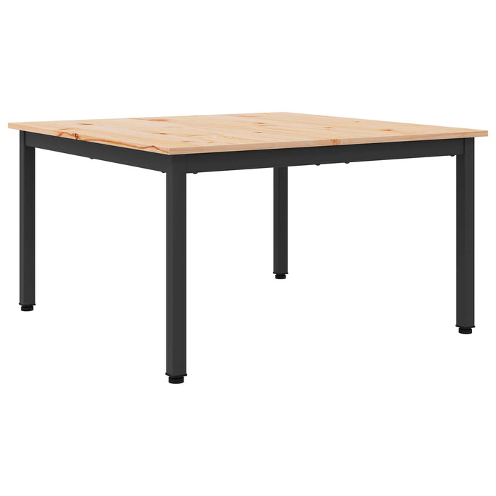 Masă de cafea natural 80 x 80 x 45 cm Lemn de pin masiv - WALTI WALTI