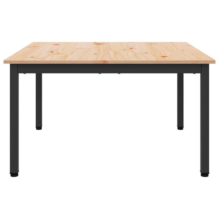 Masă de cafea natural 80 x 80 x 45 cm Lemn de pin masiv - WALTI WALTI