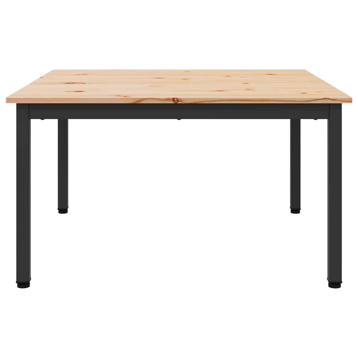 Masă de cafea natural 80 x 80 x 45 cm Lemn de pin masiv - WALTI WALTI