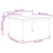 Masă de cafea natural 80 x 80 x 45 cm Lemn de pin masiv - WALTI WALTI