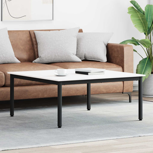 Masă de cafea Alb 100 x 100 x 45 cm Lemn de pin masiv - WALTI WALTI
