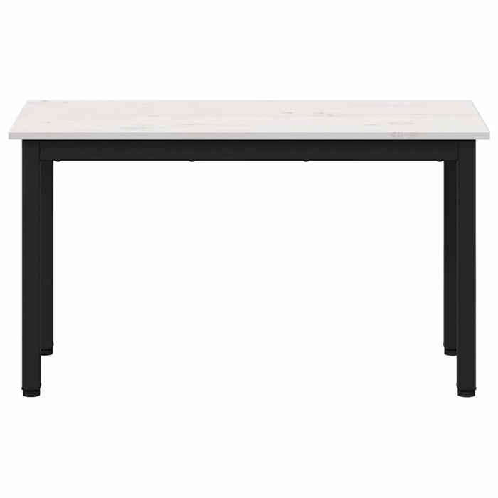 bancă Alb 80 x 35 x 45 cm Lemn de pin masiv - WALTI WALTI