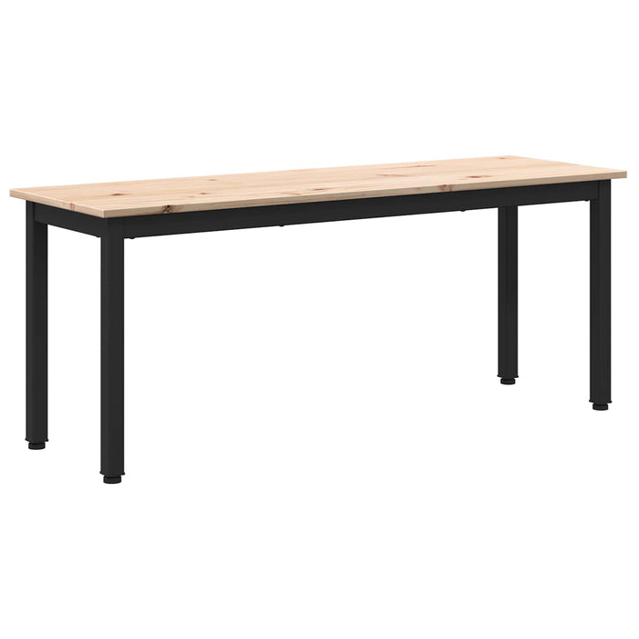 bancă natural 110 x 35 x 45 cm Lemn de pin masiv - WALTI WALTI
