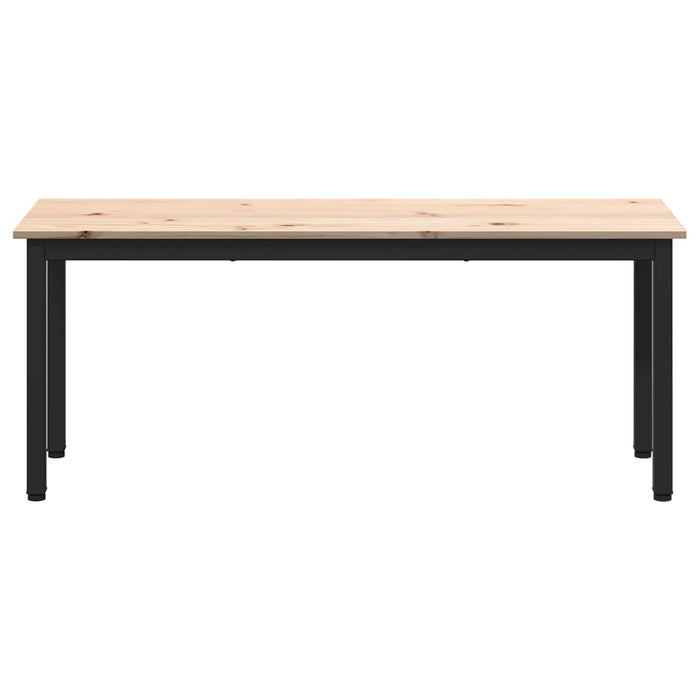 bancă natural 110 x 35 x 45 cm Lemn de pin masiv - WALTI WALTI