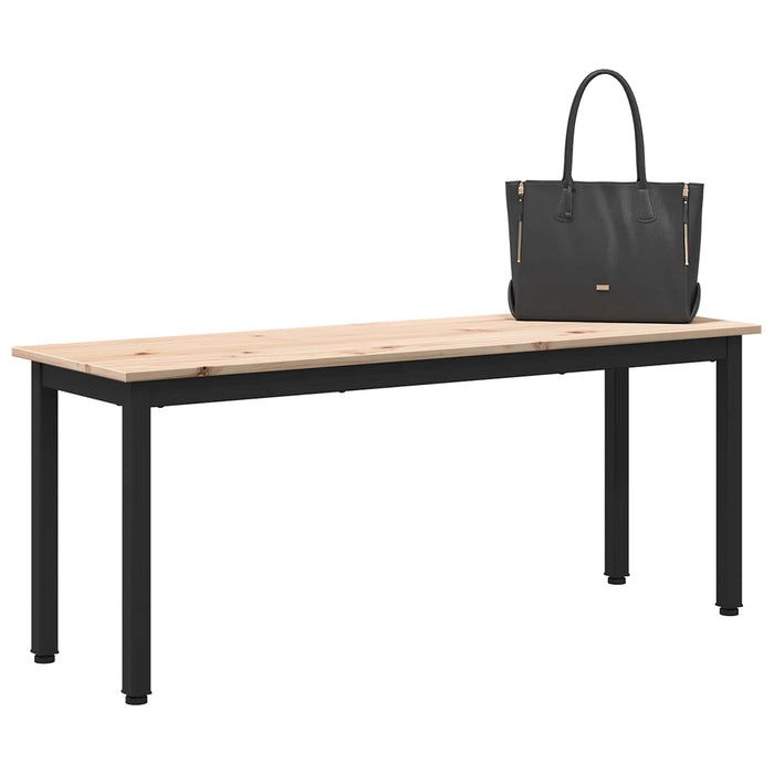 bancă natural 110 x 35 x 45 cm Lemn de pin masiv - WALTI WALTI