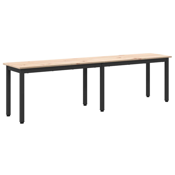 bancă natural 160 x 35 x 45 cm Lemn de pin masiv - WALTI WALTI