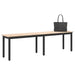 bancă natural 160 x 35 x 45 cm Lemn de pin masiv - WALTI WALTI