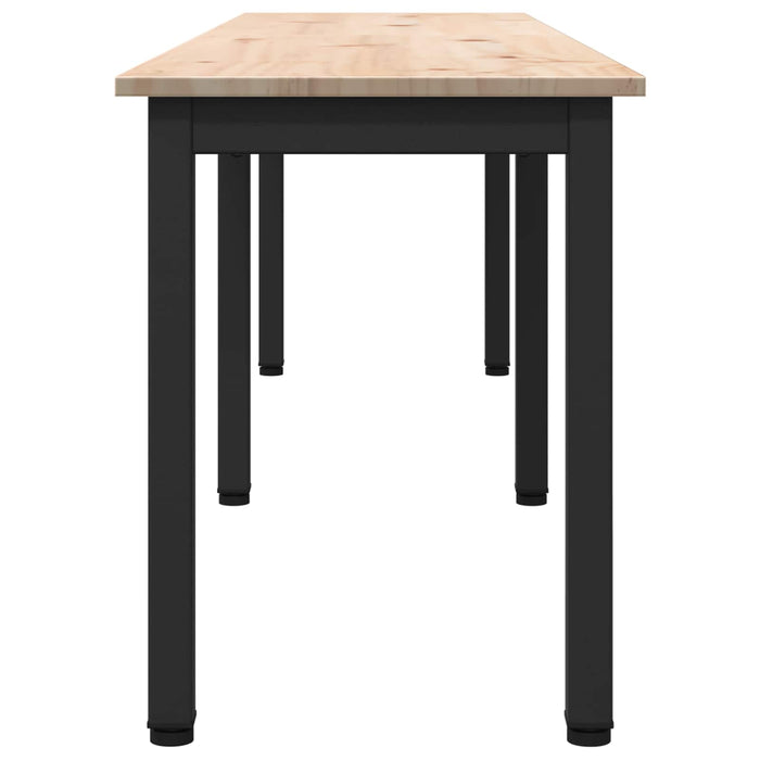 bancă natural 160 x 35 x 45 cm Lemn de pin masiv - WALTI WALTI