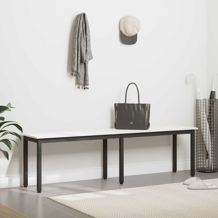 bancă Alb 160 x 35 x 45 cm Lemn de pin masiv - WALTI WALTI