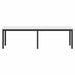 bancă Alb 160 x 35 x 45 cm Lemn de pin masiv - WALTI WALTI