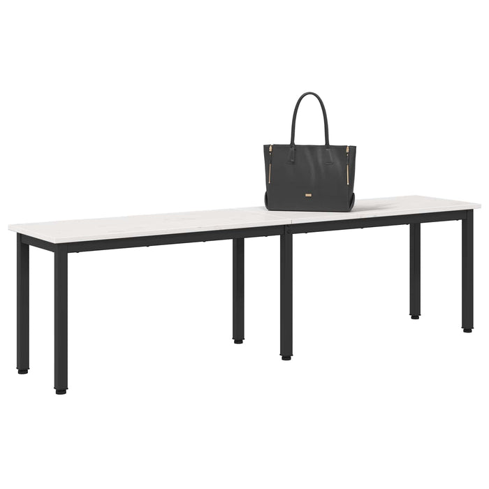 bancă Alb 160 x 35 x 45 cm Lemn de pin masiv - WALTI WALTI