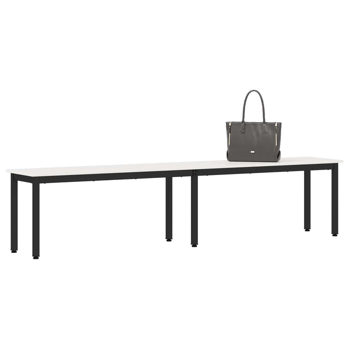 bancă Alb 200 x 35 x 45 cm Lemn de pin masiv - WALTI WALTI