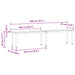 bancă Alb 200 x 35 x 45 cm Lemn de pin masiv - WALTI WALTI