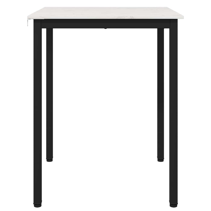 Masă de dining Alb 60 x 60 x 75 cm Lemn de pin masiv WALTI
