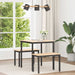 Masă de dining natural 70 x 70 x 75 cm Lemn de pin masiv - WALTI WALTI