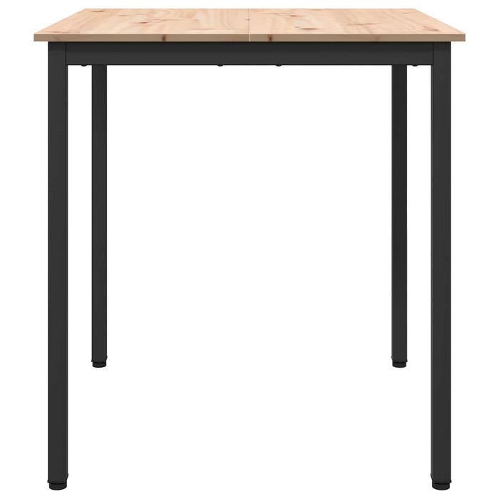 Masă de dining natural 70 x 70 x 75 cm Lemn de pin masiv - WALTI WALTI