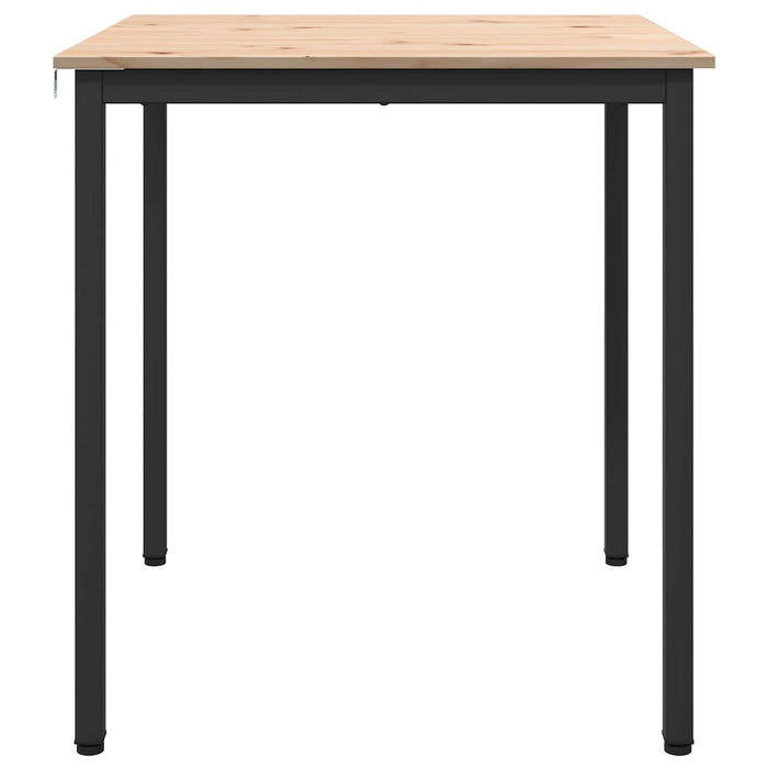 Masă de dining natural 70 x 70 x 75 cm Lemn de pin masiv - WALTI WALTI