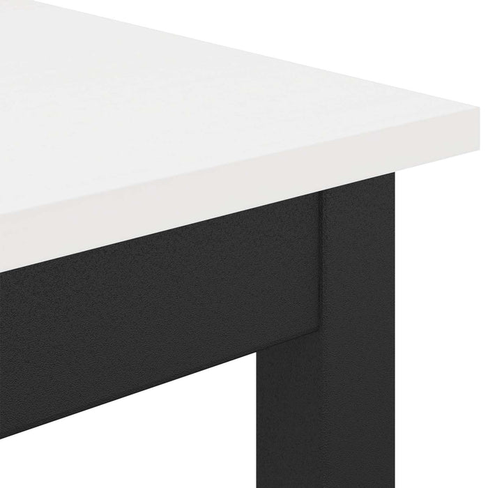 Masă de dining Alb 70 x 70 x 75 cm Lemn de pin masiv WALTI