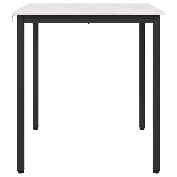 Masă de dining Alb 70 x 70 x 75 cm Lemn de pin masiv WALTI