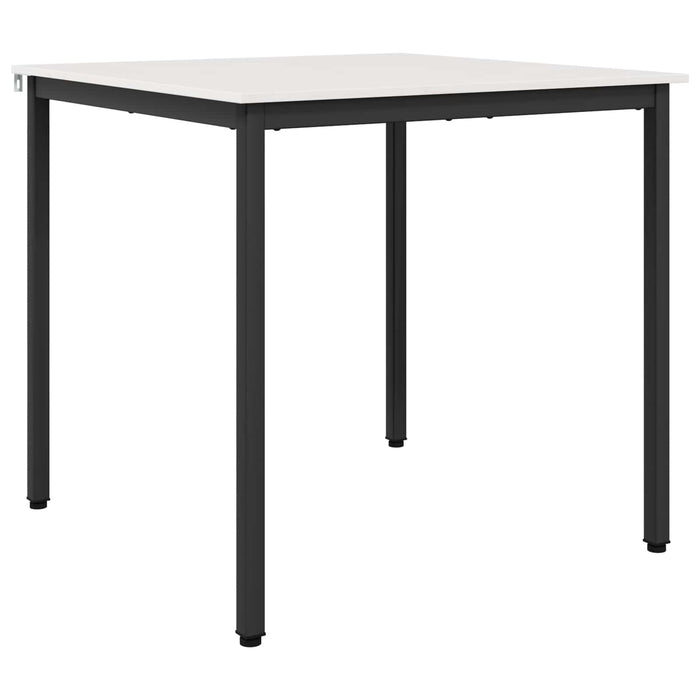 Masă de dining Alb 80 x 80 x 75 cm Lemn de pin masiv WALTI