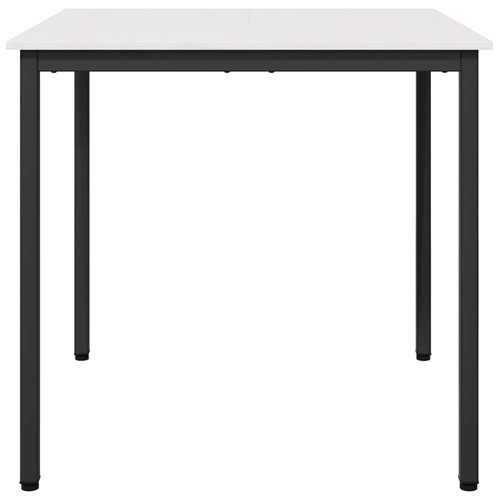 Masă de dining Alb 80 x 80 x 75 cm Lemn de pin masiv WALTI