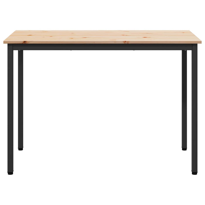 Masă de dining natural 110 x 55 x 75 cm Lemn de pin masiv - WALTI WALTI