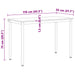 Masă de dining natural 110 x 55 x 75 cm Lemn de pin masiv - WALTI WALTI
