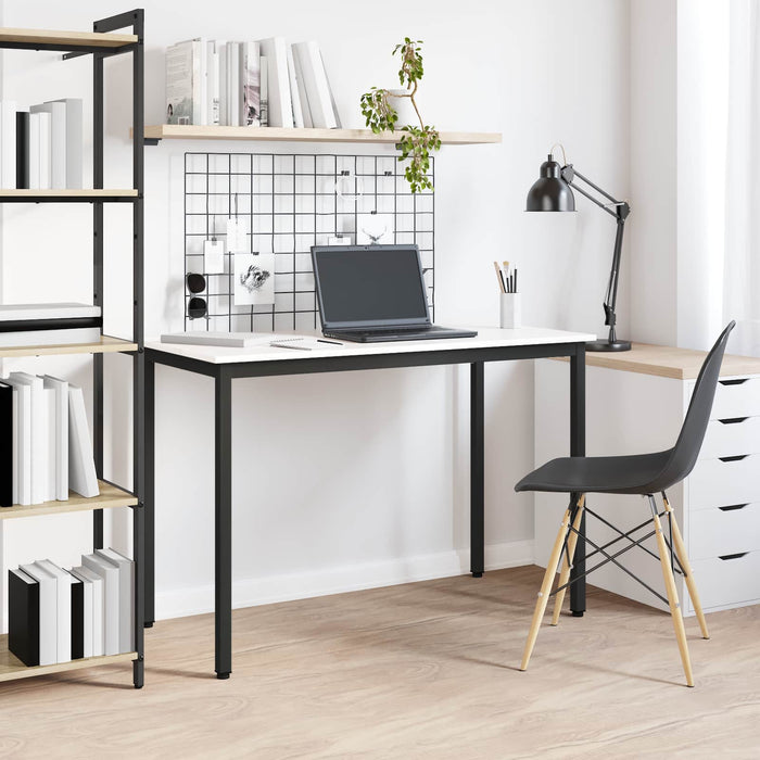 Masă de dining Alb 110 x 55 x 75 cm Lemn de pin masiv WALTI