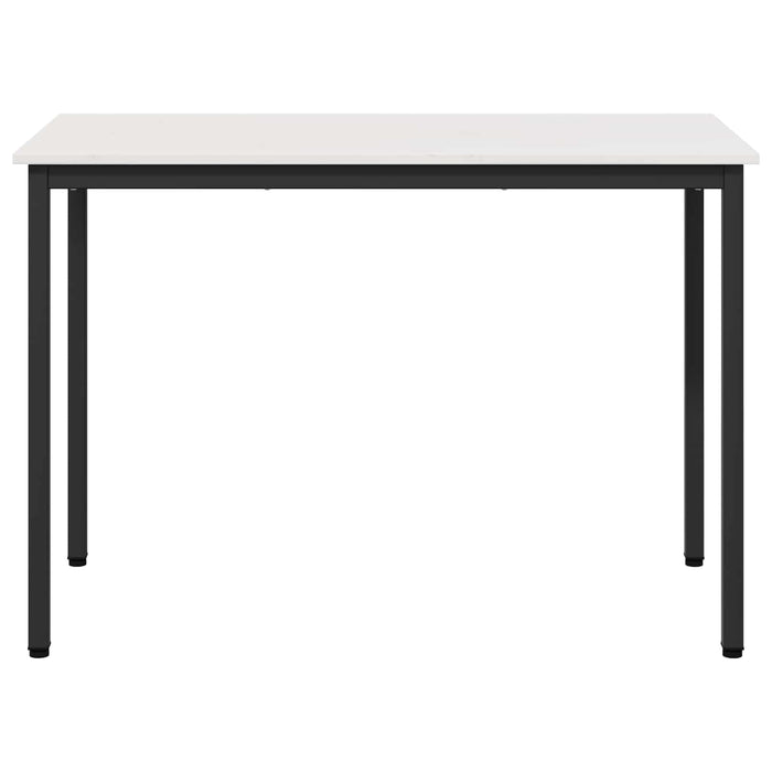Masă de dining Alb 110 x 55 x 75 cm Lemn de pin masiv WALTI