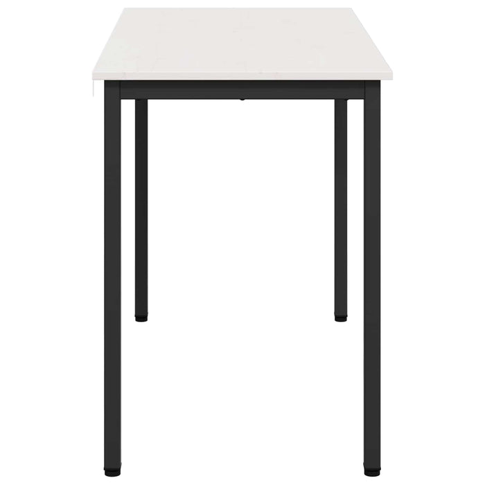 Masă de dining Alb 110 x 55 x 75 cm Lemn de pin masiv WALTI