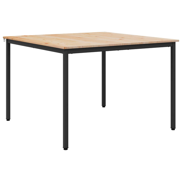 Masă de dining natural 110 x 110 x 75 cm Lemn de pin masiv - WALTI WALTI