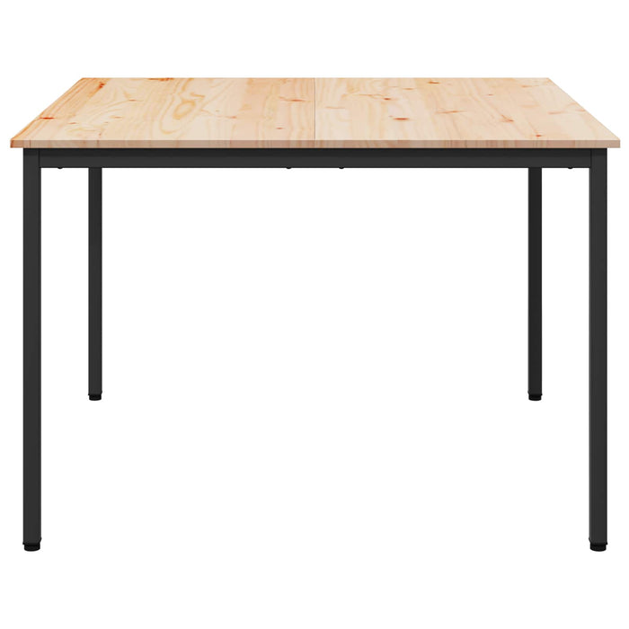 Masă de dining natural 110 x 110 x 75 cm Lemn de pin masiv - WALTI WALTI