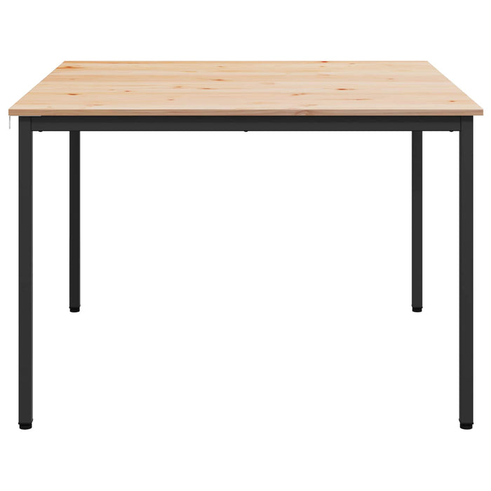 Masă de dining natural 110 x 110 x 75 cm Lemn de pin masiv - WALTI WALTI