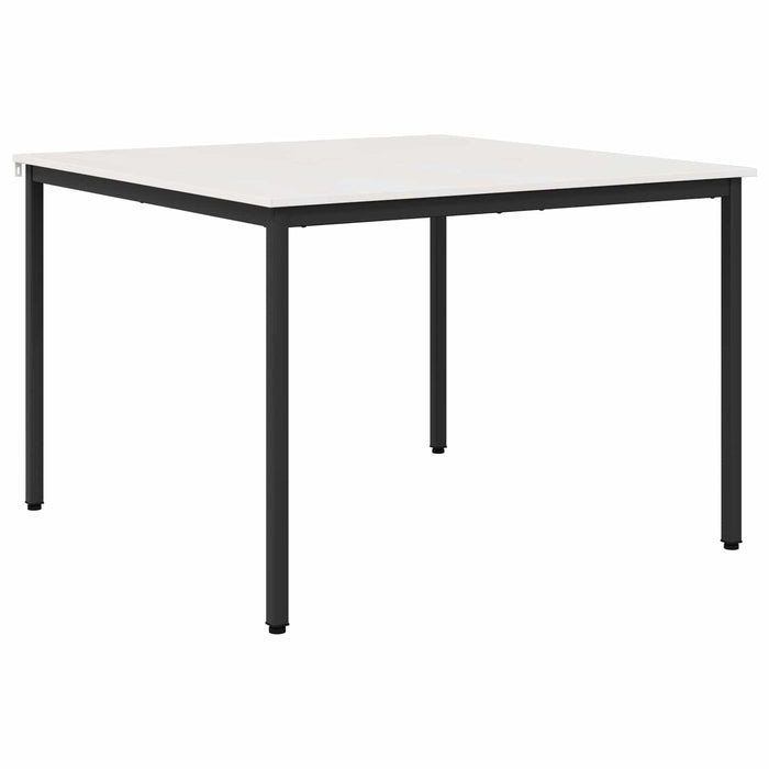 Masă de dining Alb 110 x 110 x 75 cm Lemn de pin masiv WALTI