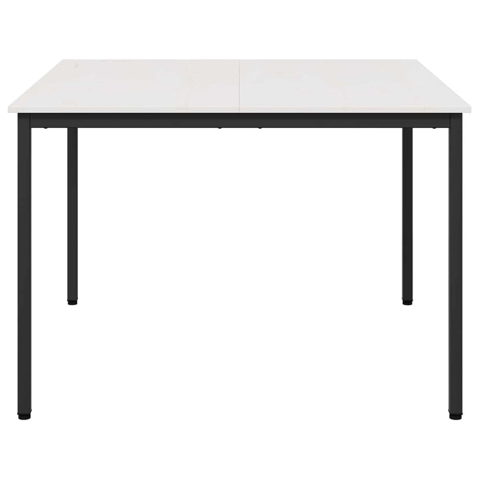 Masă de dining Alb 110 x 110 x 75 cm Lemn de pin masiv WALTI