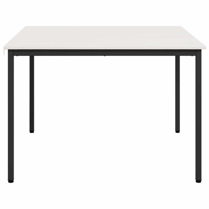 Masă de dining Alb 110 x 110 x 75 cm Lemn de pin masiv WALTI