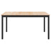 Masă de dining natural 140 x 80 x 75 cm Lemn de pin masiv - WALTI WALTI