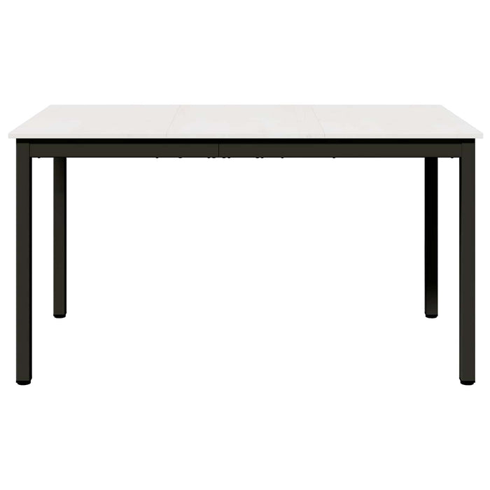 Masă de dining Alb 140 x 80 x 75 cm Lemn de pin masiv WALTI