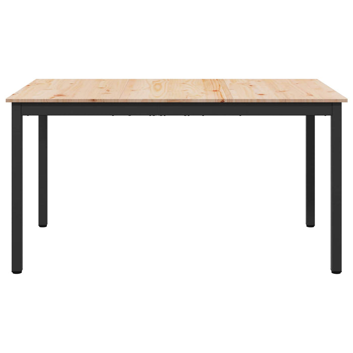 Masă de dining natural 150 x 90 x 75 cm Lemn de pin masiv - WALTI WALTI