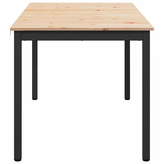 Masă de dining natural 150 x 90 x 75 cm Lemn de pin masiv - WALTI WALTI