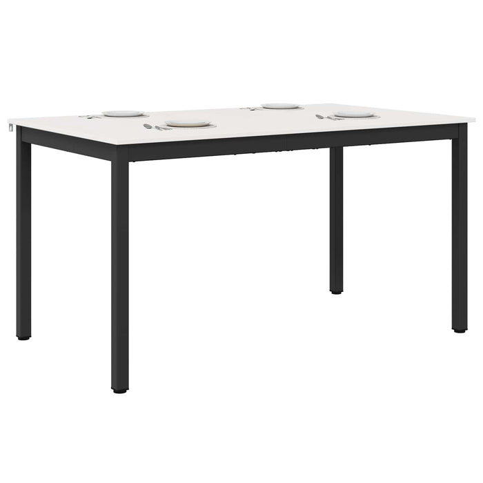 Masă de dining Alb 150 x 90 x 75 cm Lemn de pin masiv WALTI