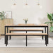Masă de dining natural 180 x 90 x 75 cm Lemn de pin masiv - WALTI WALTI