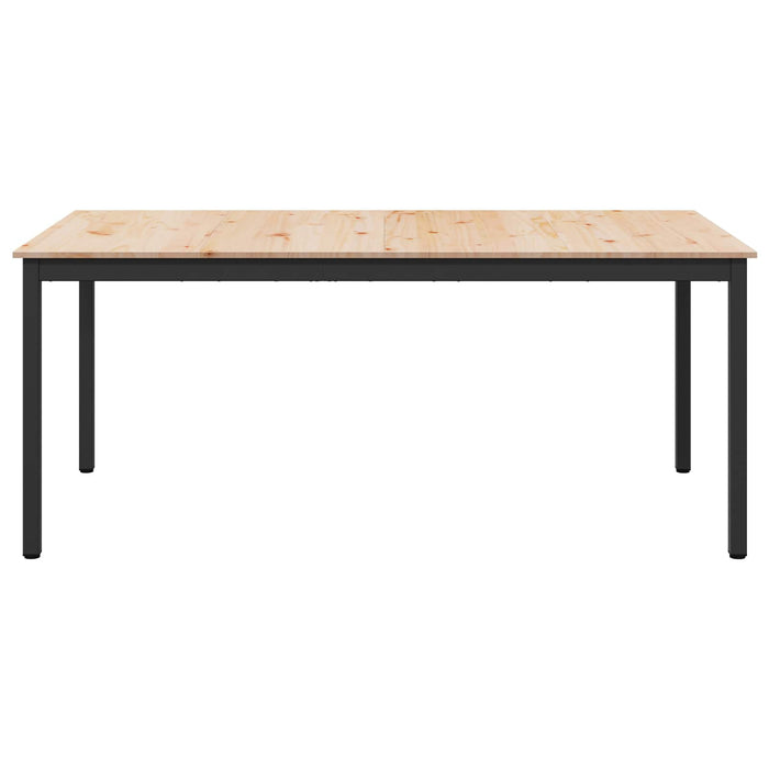 Masă de dining natural 180 x 90 x 75 cm Lemn de pin masiv - WALTI WALTI