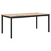 Masă de dining natural 180 x 90 x 75 cm Lemn de pin masiv - WALTI WALTI