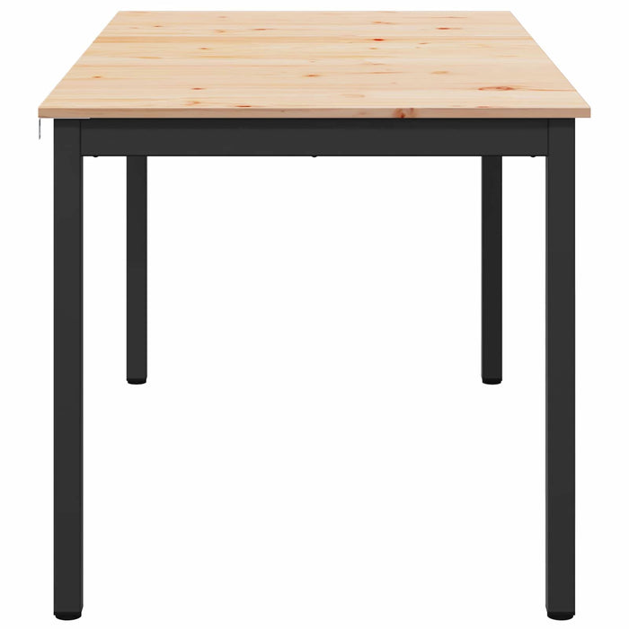Masă de dining natural 180 x 90 x 75 cm Lemn de pin masiv - WALTI WALTI