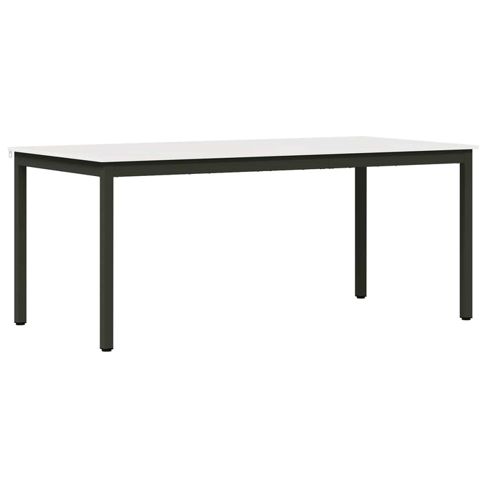 Masă de dining Alb 180 x 90 x 75 cm Lemn de pin masiv WALTI