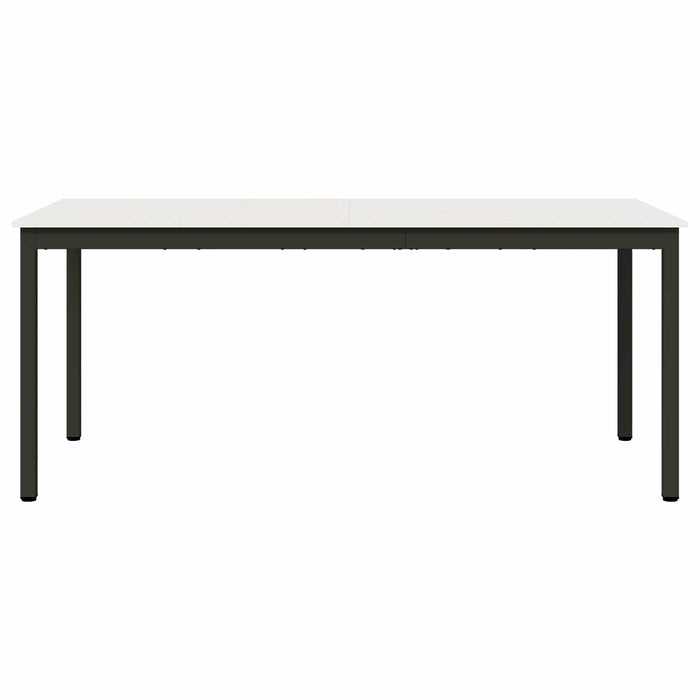 Masă de dining Alb 180 x 90 x 75 cm Lemn de pin masiv WALTI